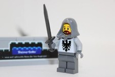 Lego (c) Ritter Figur - Ritter Kämpfer - Adler - grau #3 - MOC Custom Druck