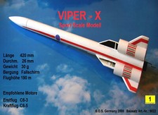 fliegende Modellrakete