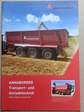 ANNABURGER Muldenkipper Abschiebewagen Überladewagen Prospekt Traktor Schlepper