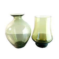 VINTAGE Vasen 50er 60er Glas