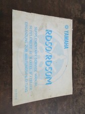 Yamaha RD50 RD50M 1978 Service manual Wartungsanleitung Ergänzung