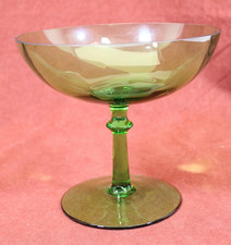 Alte Pressglas Fußschale