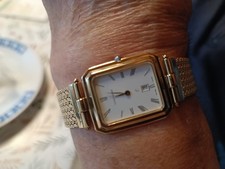 Herrenarmbanduhr 585 massives Gold