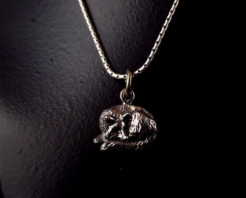 Anhänger silber 925 wolf - 925,