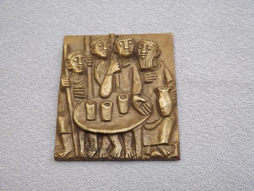 Relief bronze egino - bronze,,