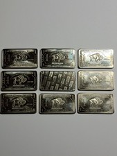 9x 1 Oz Unze Nickel