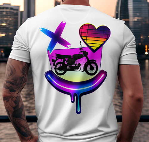 Ddr moped shirt s51 neon - moped,