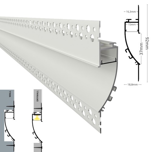 Alu profil trockenbau einbau - alu,