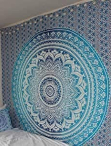 Hippie mandala wandteppich - mandala,
