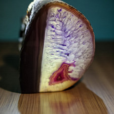 Achat-Geode-Teelichthalter