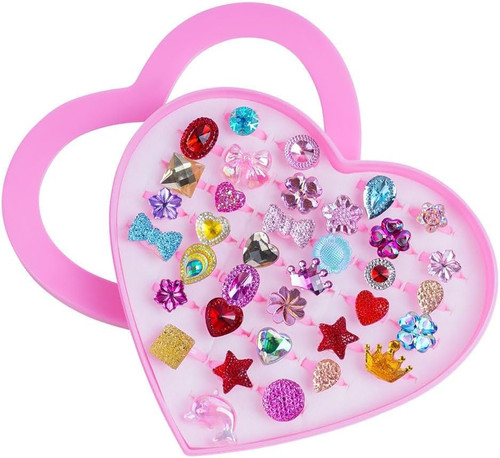 36x kinderringe mädchen set - kinderringe,