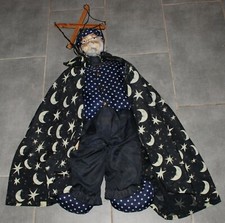 große Marionette alt Zauberer Magier Merlin 100 cm