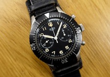 HEUER 43 mm 1550 SG Bundeswehr Flyback Chronograph TRITIUM Graf Bundeswehrband