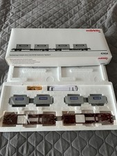 Märklin H0 Set mit 2 beladenen Taschenwagen, 47454