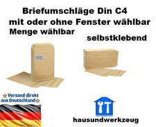 Briefumschläge Umschläge DIN C4 Versandtaschen für DIN A4  mit oder ohne Fenster