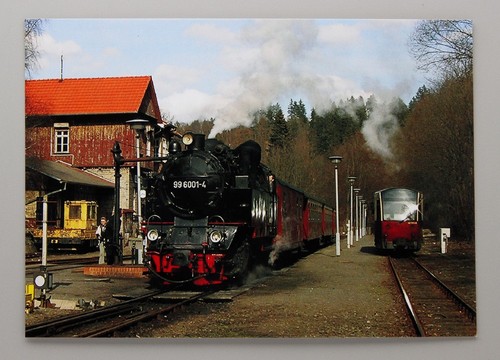 Postkarte dampflok 99 6001 - postkarte,