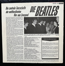 Beatles LP Die Beatles auf HÖR ZU, GER, Coverrückseite schwarz!!! super rar