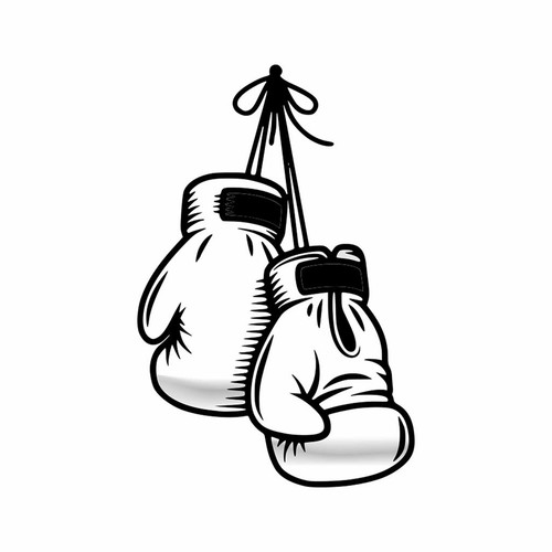 Weiße boxhandschuhe - weiße,