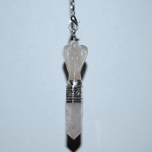 Engelpendel aus rosenquarz - engelpendel,