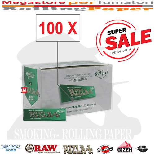 Cartine rizla verde - rizla, corta