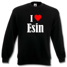 Sweatshirt Sweater I Love Esin