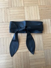 Hallhuber Ledergürtel Schwarz