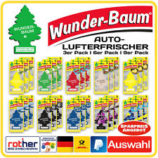 WUNDER-BAUM Auto Lufterfrischer wahlweise im 3er / 6er oder 9er SparPack AUSWAHL