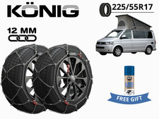 Schneeketten Konig 12mm X12Pro Gr 230 225/55 R17 Für VW California T5 Geschenk