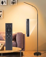 YTDRGB LED Stehlampe für Wohnzimmer Fernbedienung & Touch Control SCHWARZ NEU