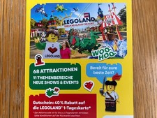 Gutschein 40% Rabatt Legoland 1-Tageskarte für bis zu 5 Personen, bis 06.01.2026