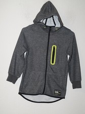 graue Kapuzensweatjacke Gr.128