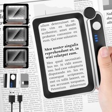 Klappbar Leselupe Groß 10 LED