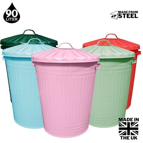 90l farbe metall mülleimer - 90l,