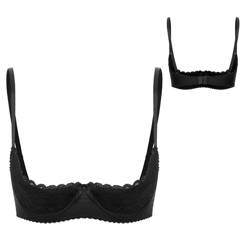 Damen bustier mesh spitze - mesh,