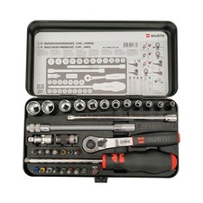 WURTH Zebra Steckschlüssel 1/2 Zoll Und 1/4 Zoll 56-Teiliges Sortiment