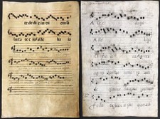 Antiphonar Pergament vellum Handschrift Spain Spanish manuscript 17th century 16