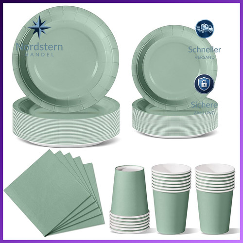 Pappteller set stück - set, 96