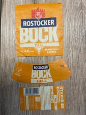 Bieretiketten, Rostocker, Bock Hell, Bernsteinfarben #2