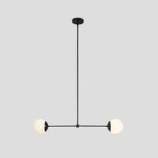 Zwei Kugel Messing Linear