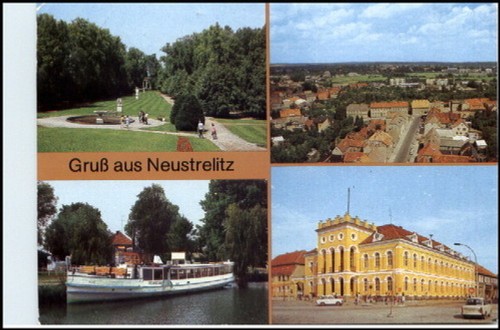 Neustrelitz farbfoto - neustrelitz, farbfoto-ak