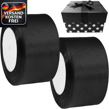 Satinband Geschenkband Schwarz