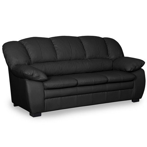 Sitzer sofa schwarz - 3-sitzer-sofa,