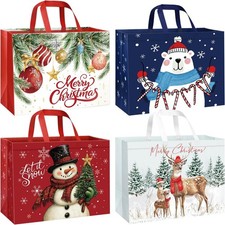 4x Weihnachtsgeschenktaschen
