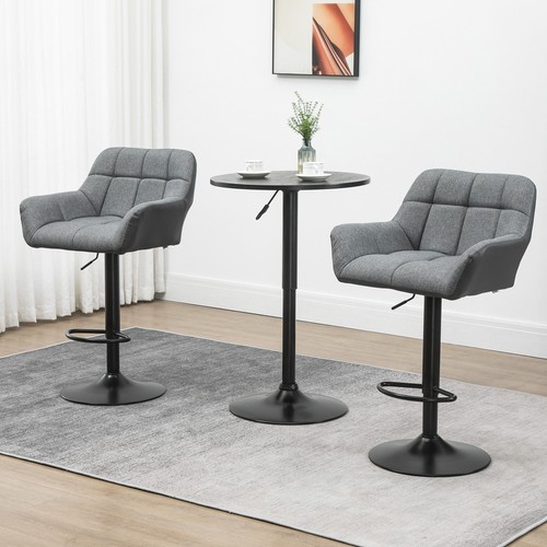 Homcom barhocker 4er set - barhocker, 4er-set