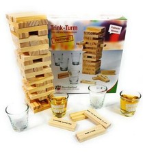 Trinkspiel Holz Partyspiel Erwachsene Wackelturm Trink Party Spiel Partyspiel