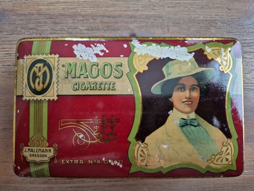 Alte blechdose magos - magos, malzmann
