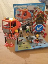 Playmobil Baustelle 6861 LKW Kipper Mit Blinklicht & 4049 LED-Lichtleitanhänger