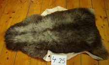 Heidschnuckenfell Schaffell Lammfell Dekofell Braun/Grau pflanzliche Gerbung NEU