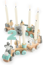 Geburtstagszug Holz Scandi