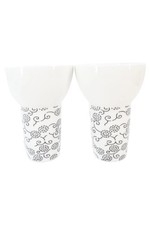 Elegante Porzellan Vase Weiß